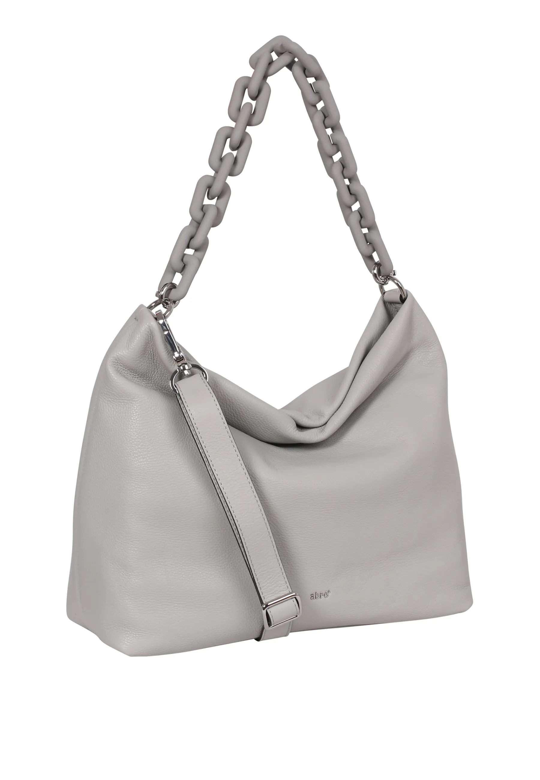 Store Beutel SIMONE Leder Dalia light grey Beutel