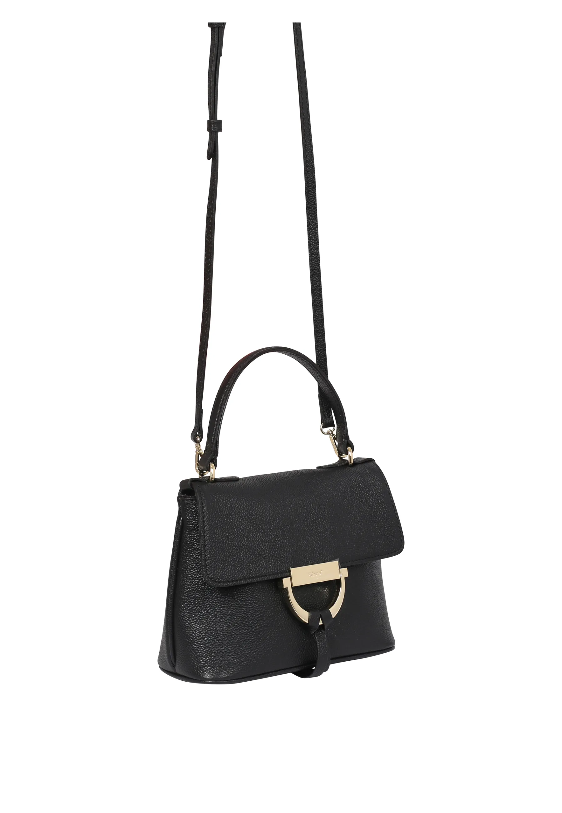 Store Handtasche TEMI Leder Kavir black/gold Handtaschen