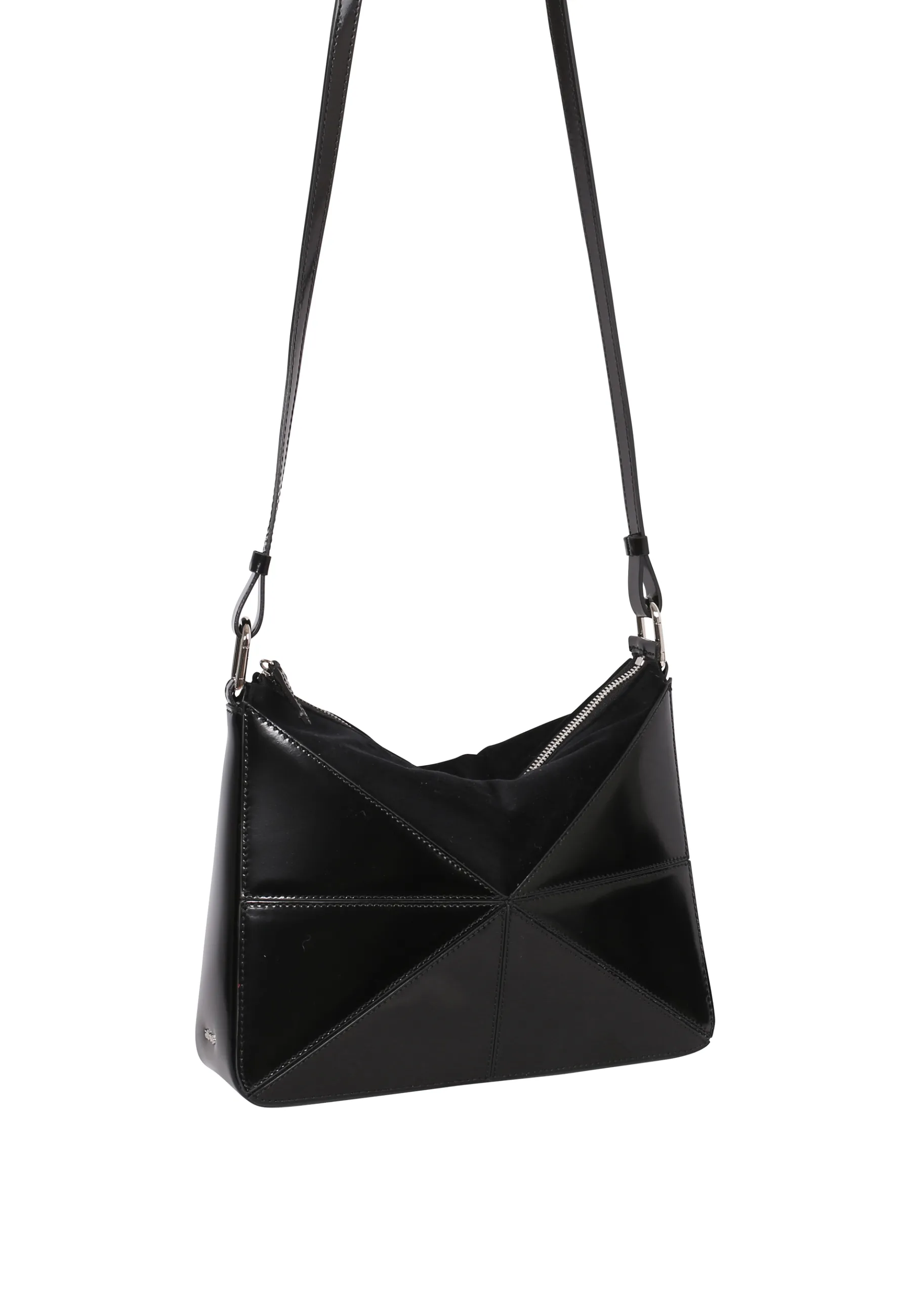 Discount Handtasche TRIANGLE  Leder Specchio black/nickel Handtaschen