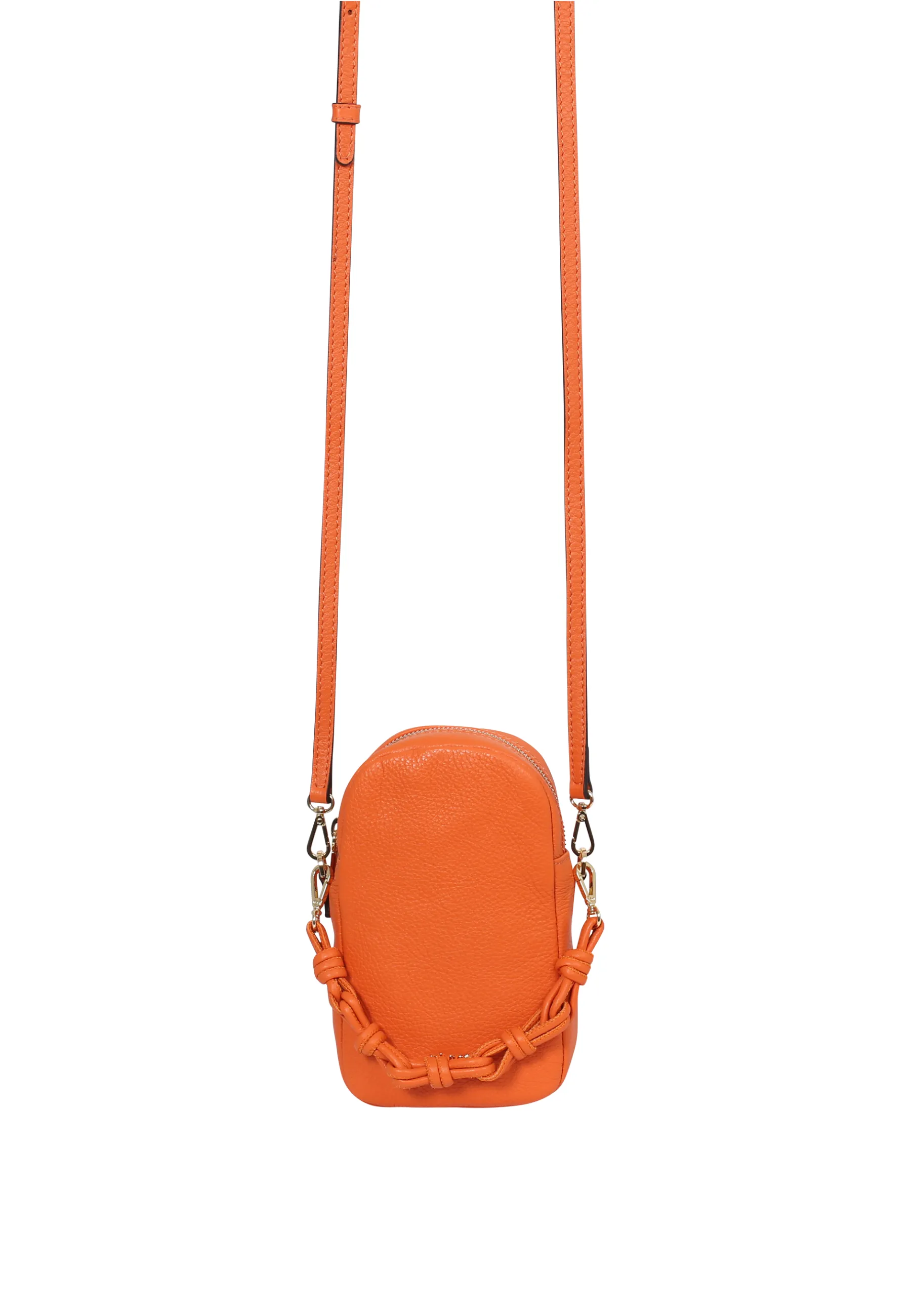 Outlet Handy-Umhängetasche SOLEY Leder Dalia orange Handy-umhängetaschen | Handy-umhängetaschen