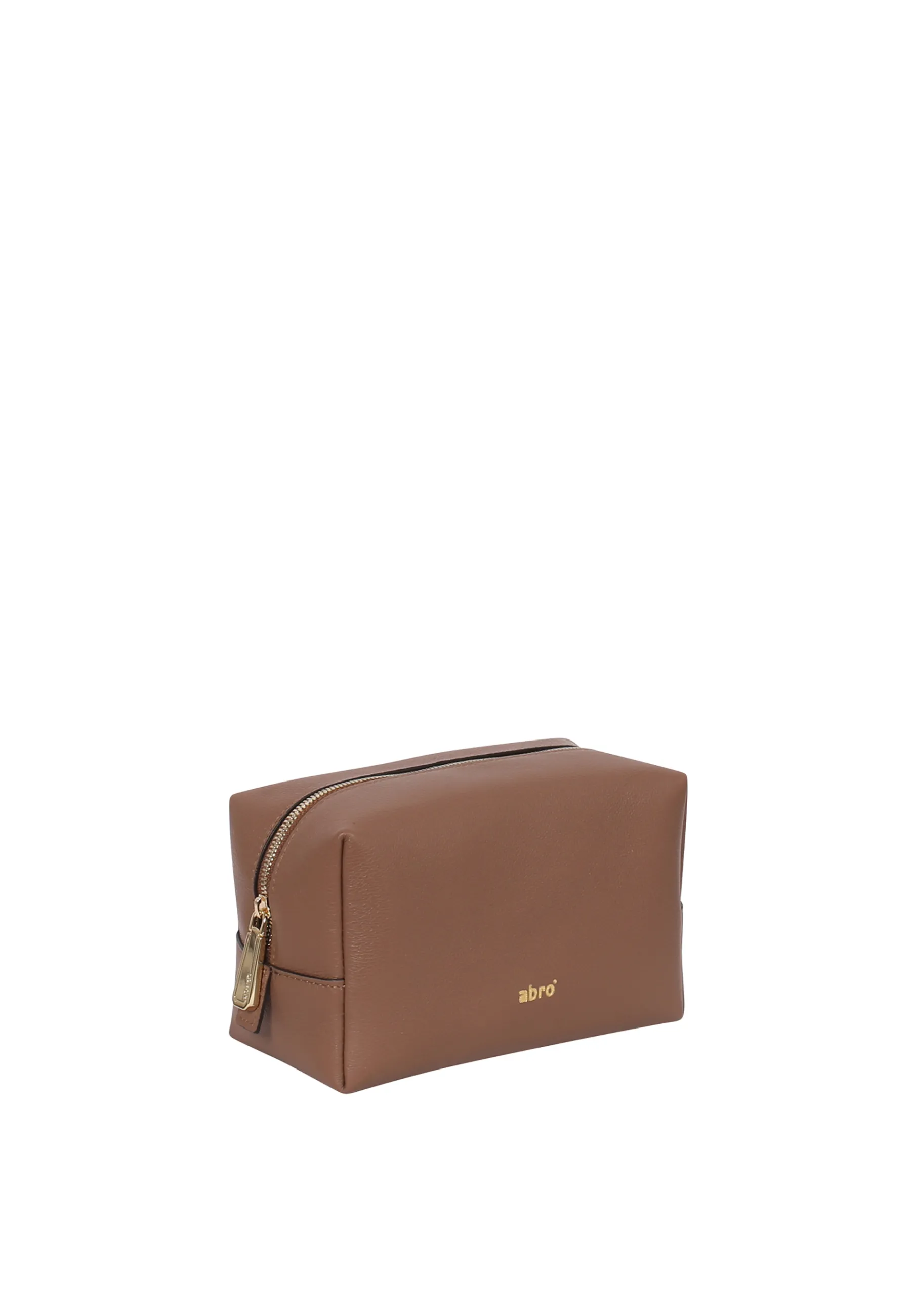 Fashion Kosmetiktasche Leder Dalia camel Kosmetiktaschen