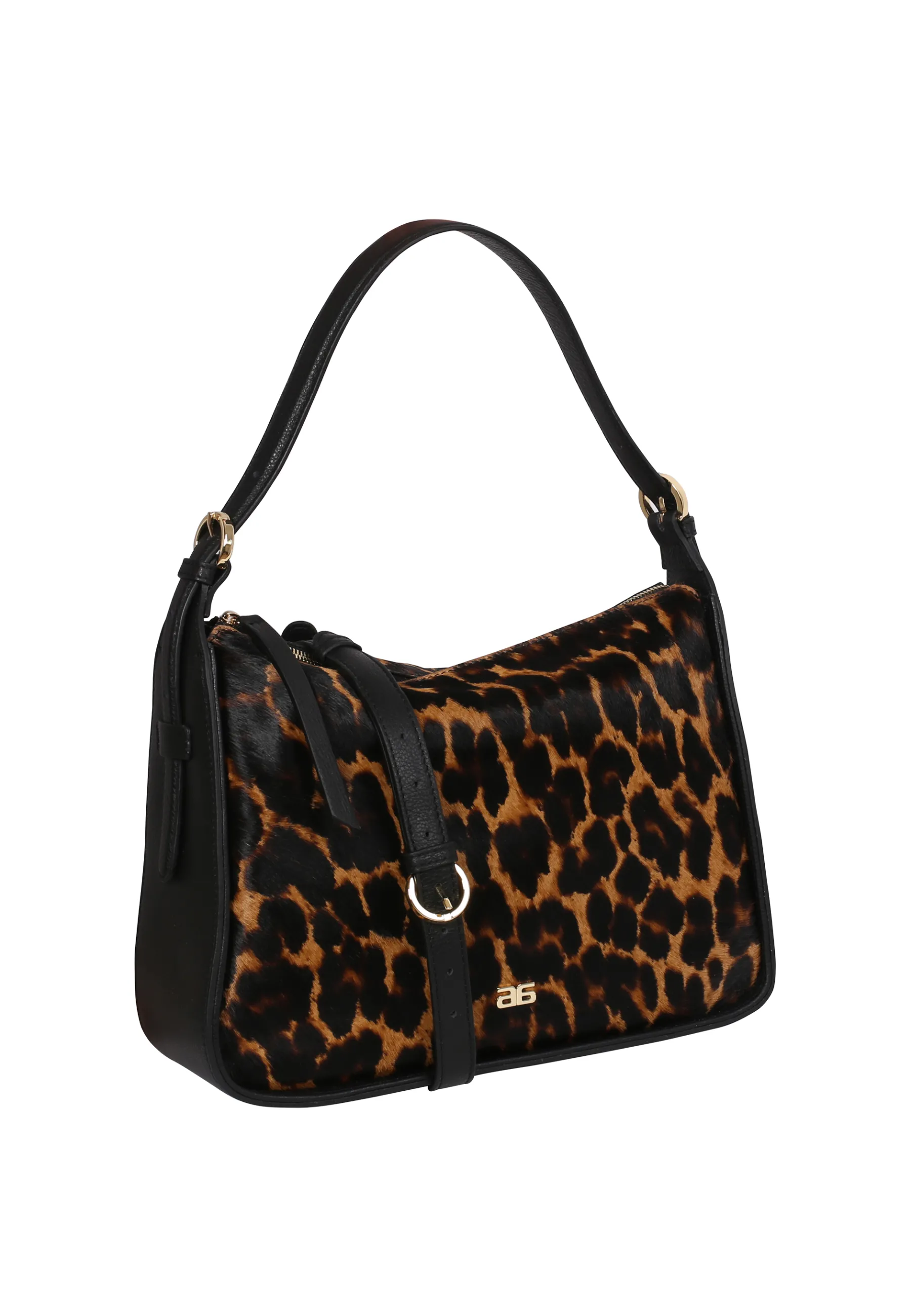 Fashion Schultertasche BEST FRIEND Leder Animal Print Leo Schultertaschen