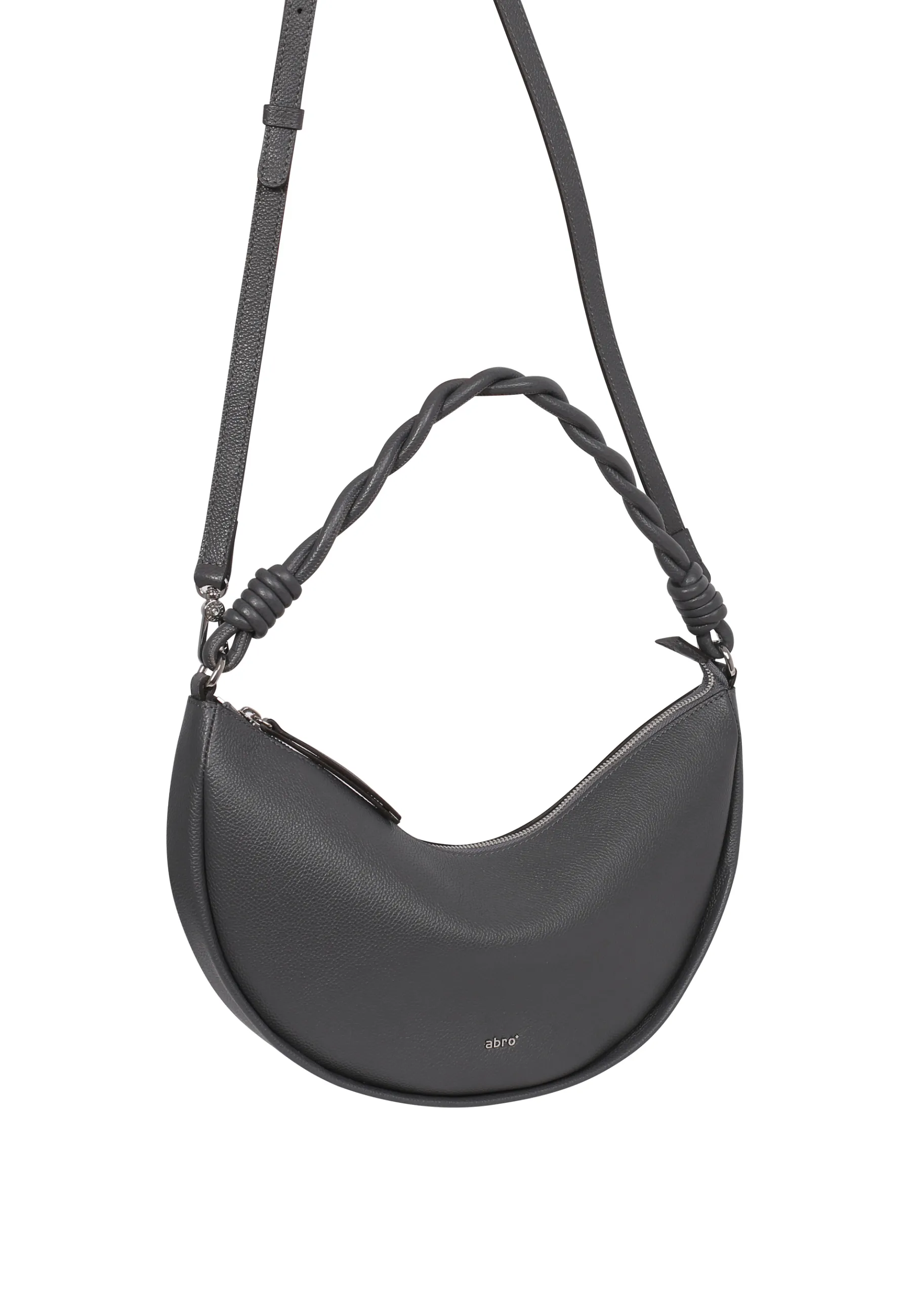 Shop Schultertasche MOON Leder Kavir d.grey Schultertaschen