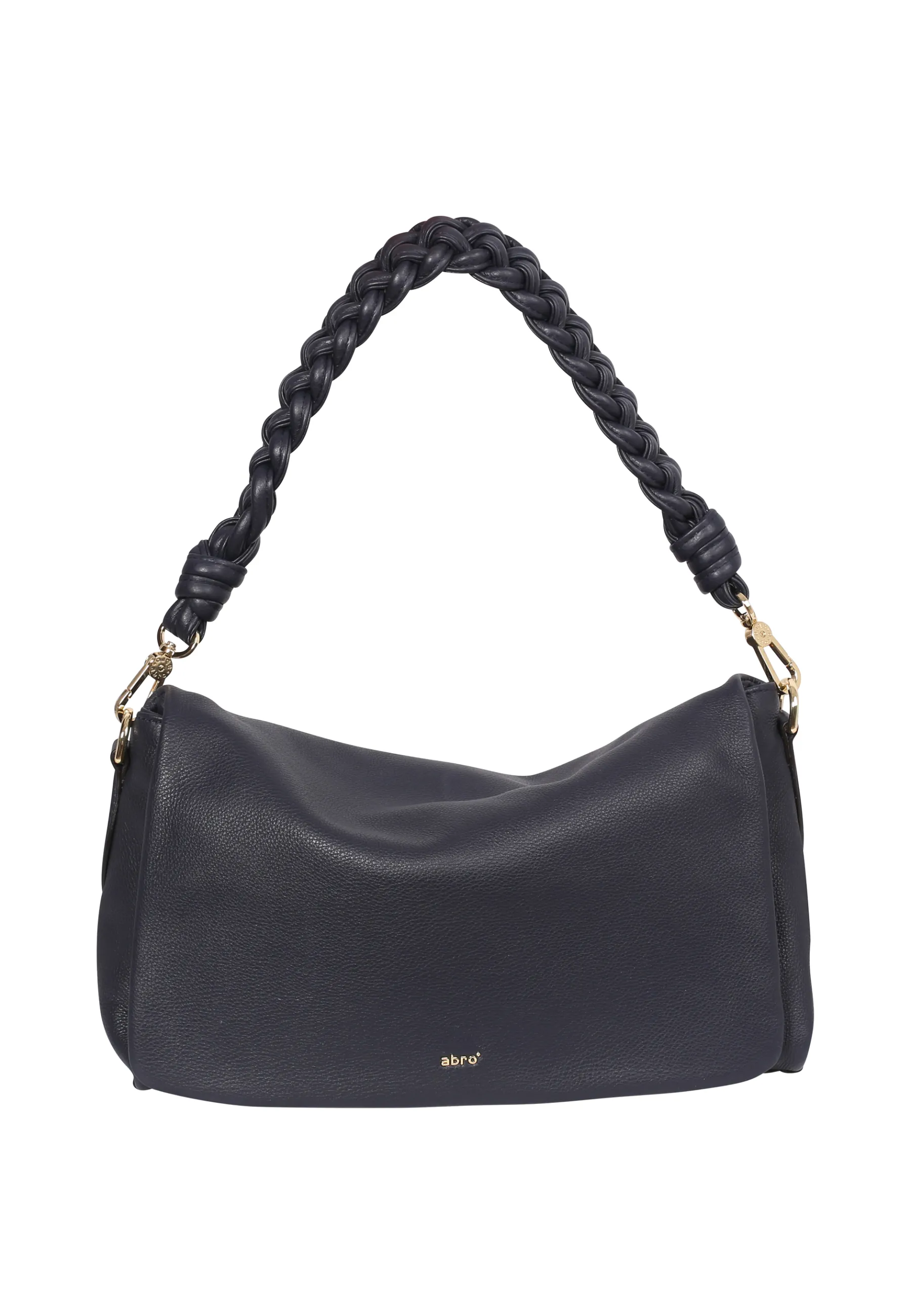 Fashion Schultertasche SOLEY big Leder Dalia navy Schultertaschen