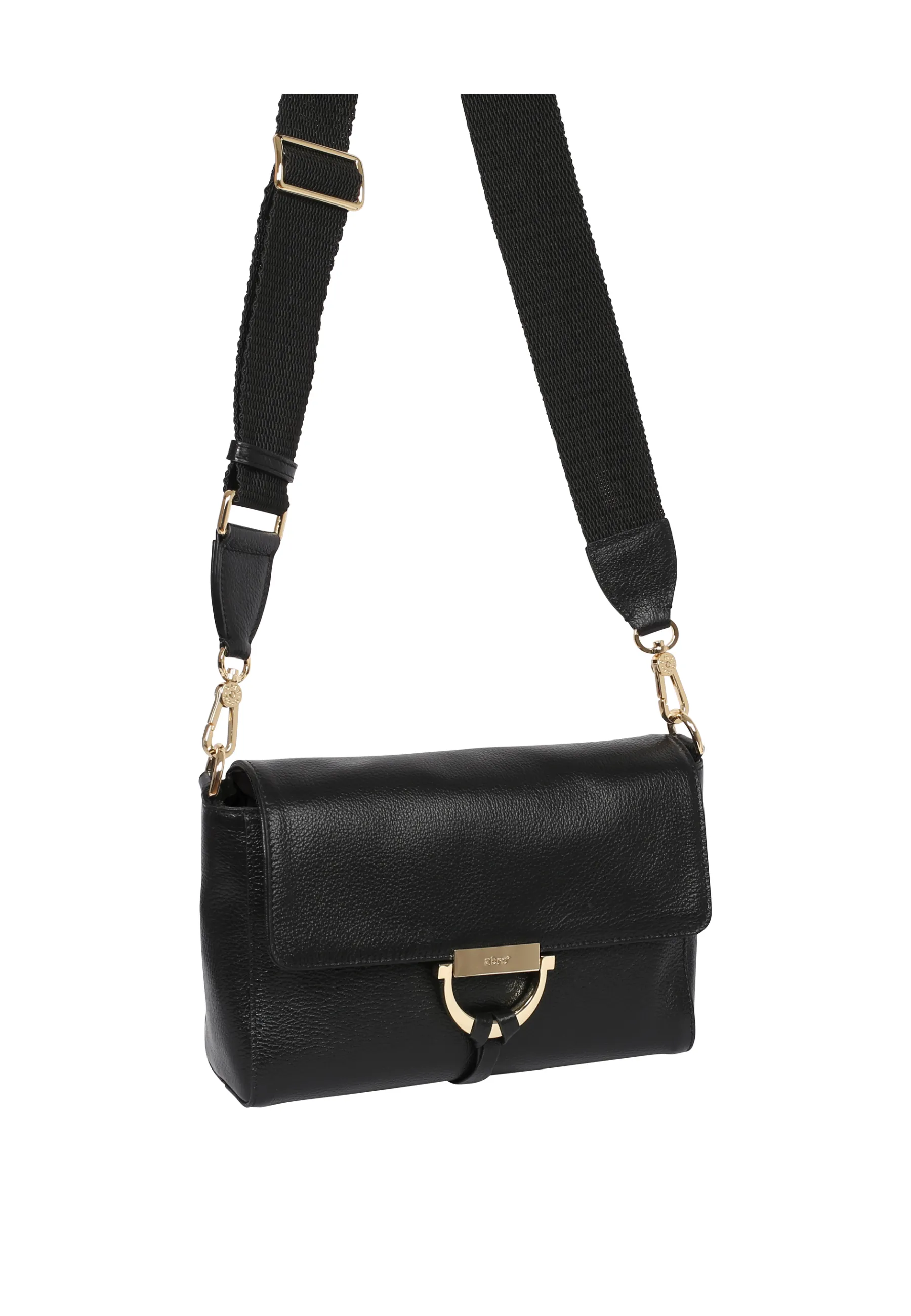 Discount Schultertasche TEMI Leder Kavir black/gold Schultertaschen