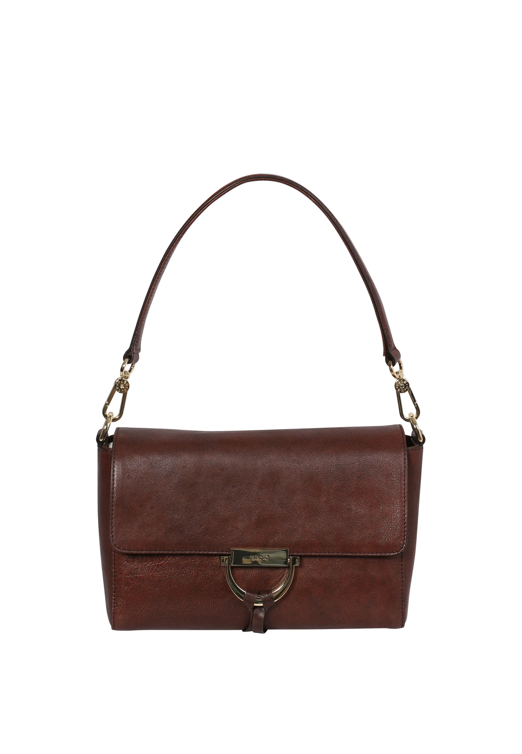 Discount Schultertasche TEMI Leder Malesia wood Schultertaschen