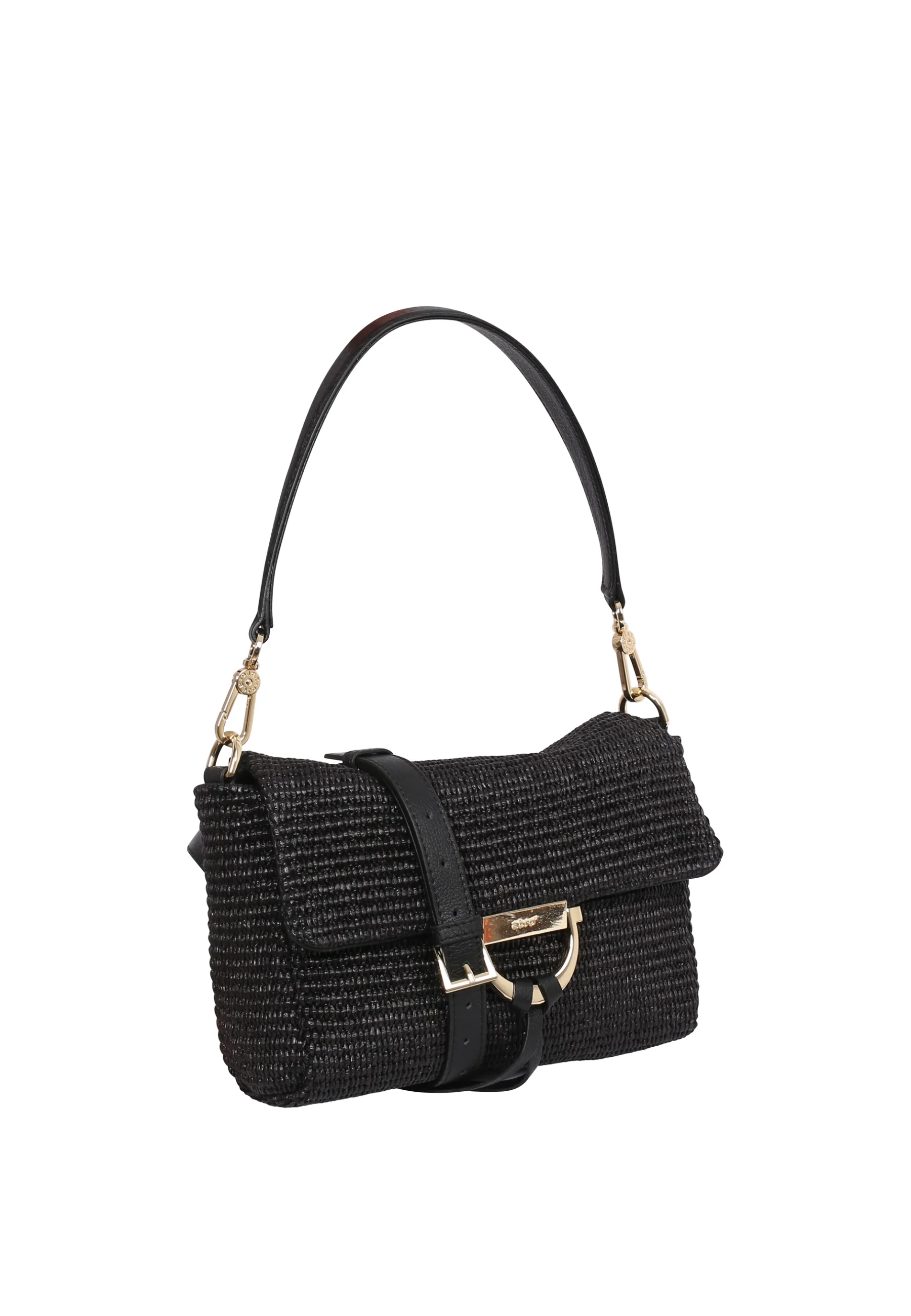 Sale Schultertasche TEMI Stoff Raffia Schultertaschen