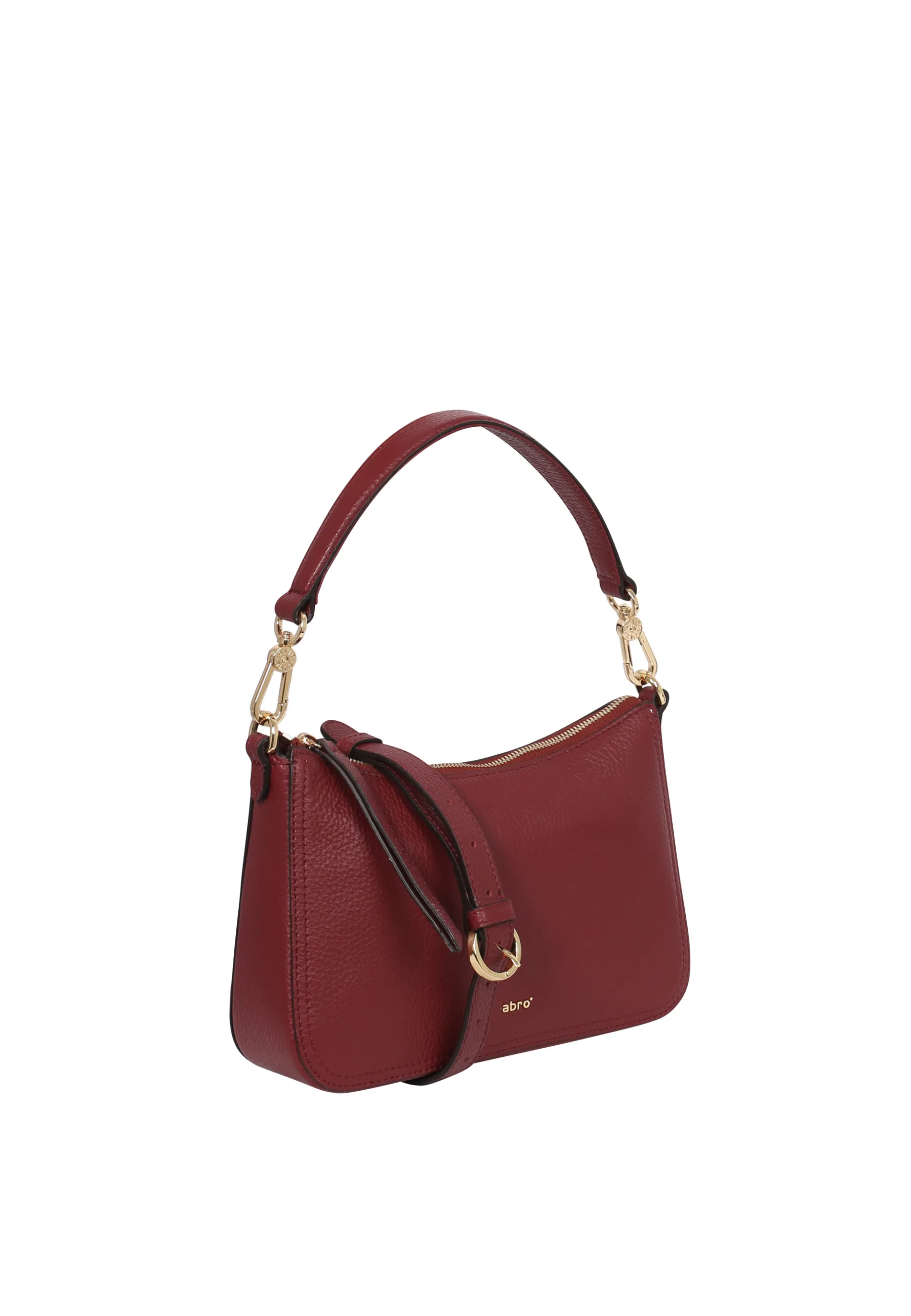 New Schultertasche VIOLA Leder Adria bordeaux Schultertaschen