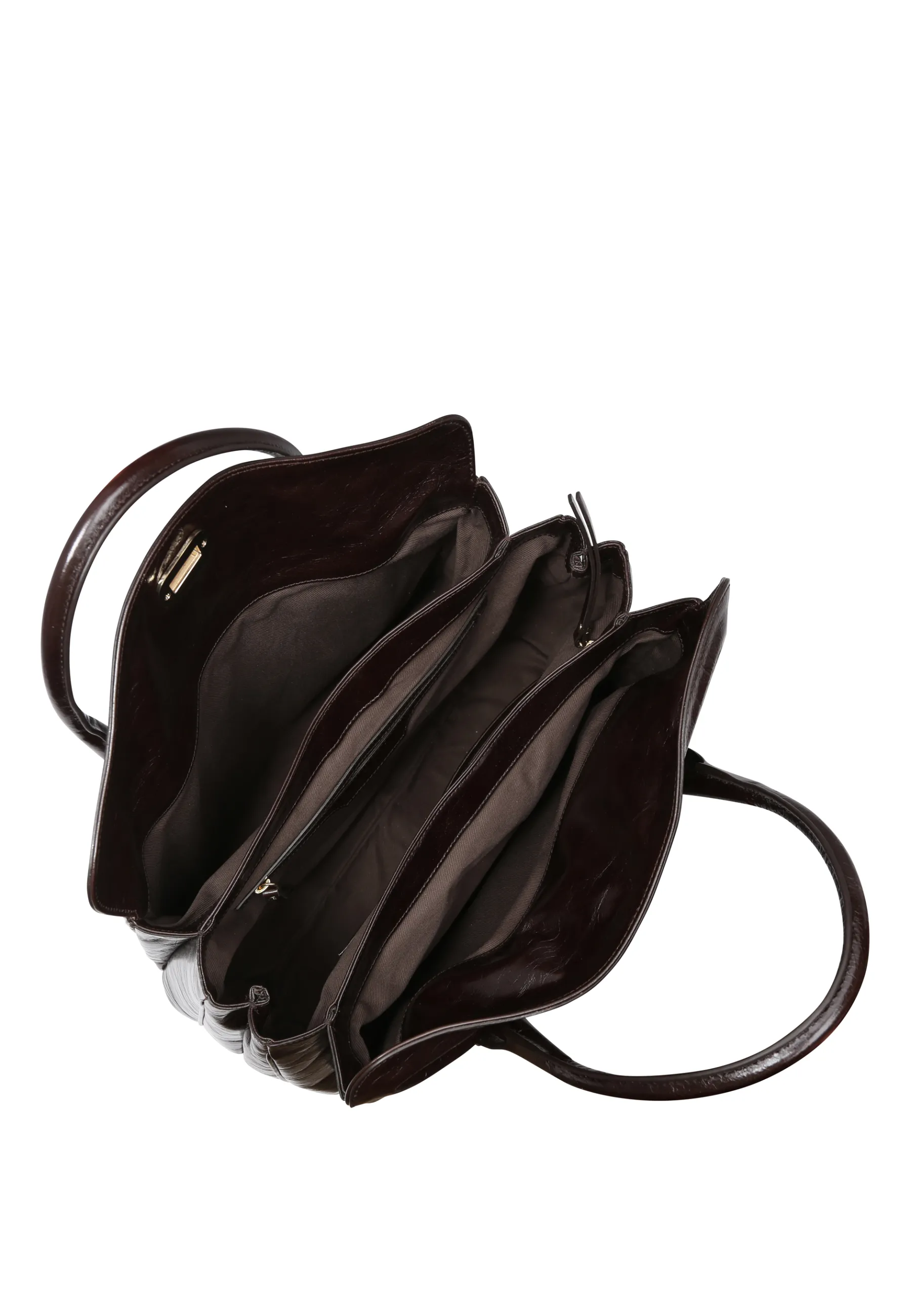 Cheap Shopper ACCORDION Leder Alias soft dark brown Shopper