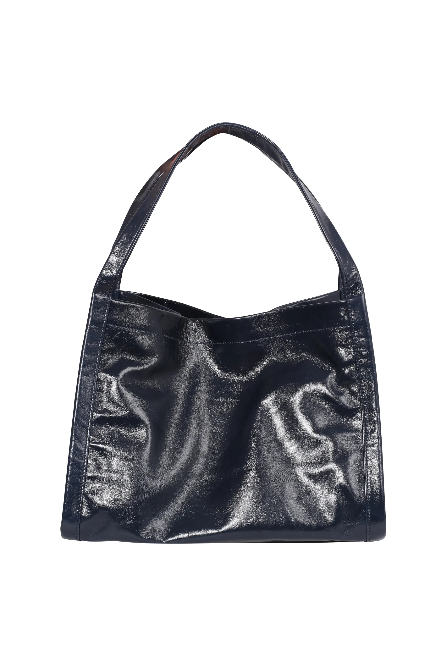 Fashion Shopper TWENTY FOUR HOUR small Leder Alias Soft navy Shopper