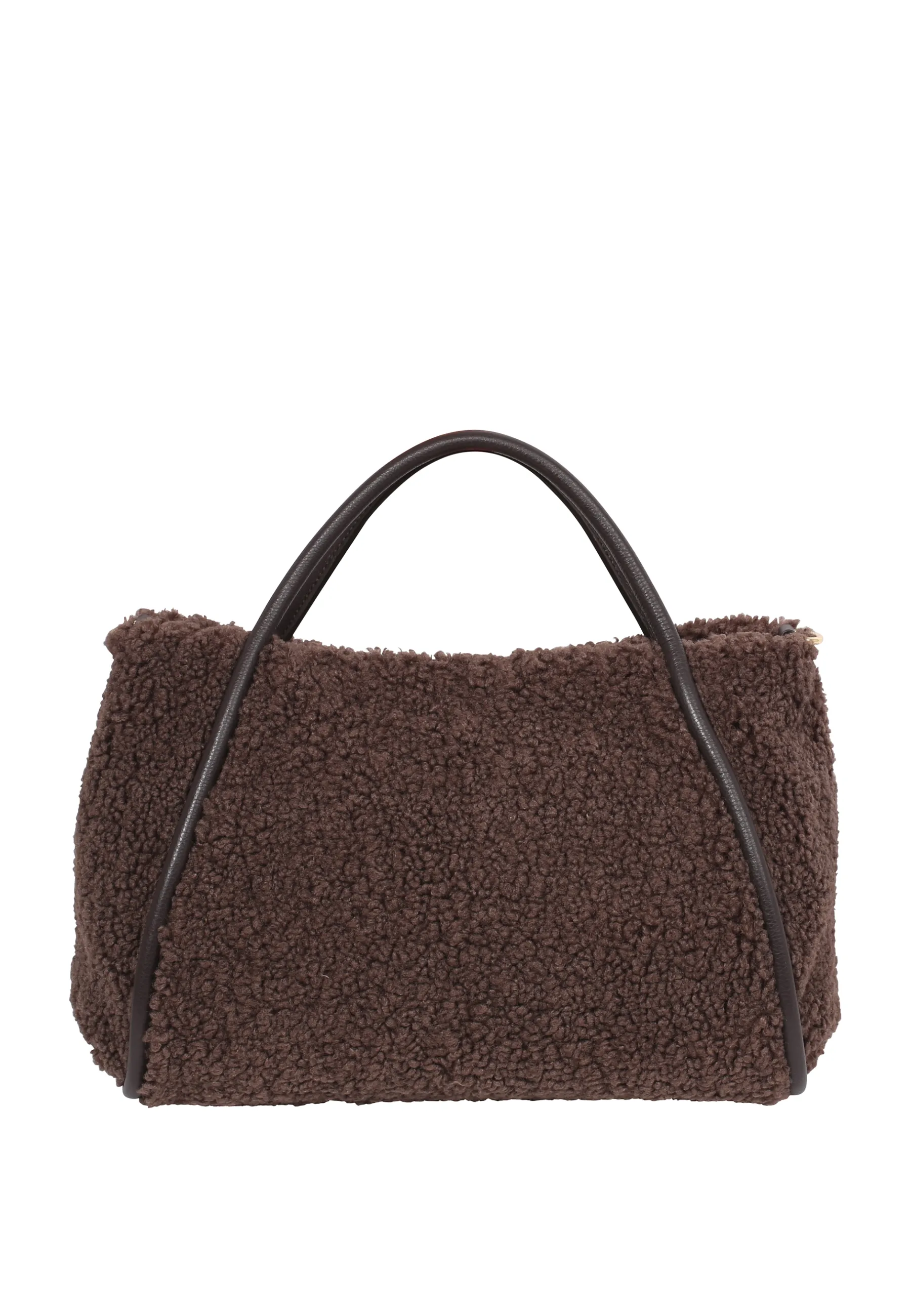 Discount Shopper WILLOW small Eco Fur Artico dark brown Shopper