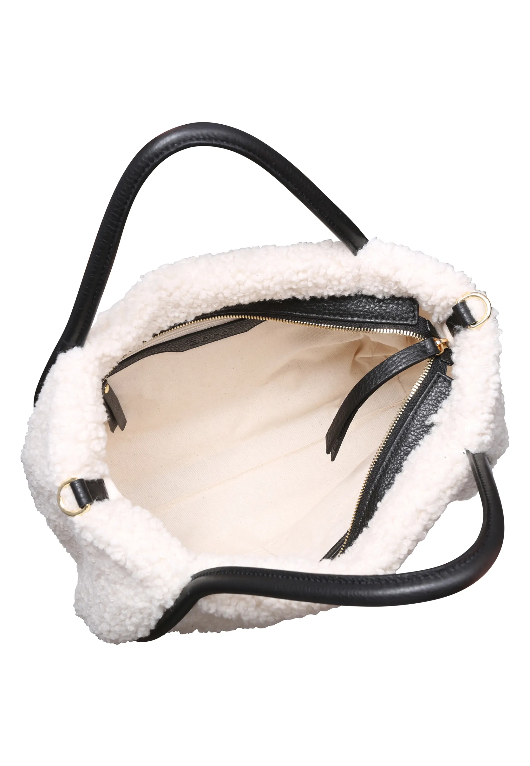 Cheap Shopper WILLOW small Eco Fur Artico ivory/black Shopper