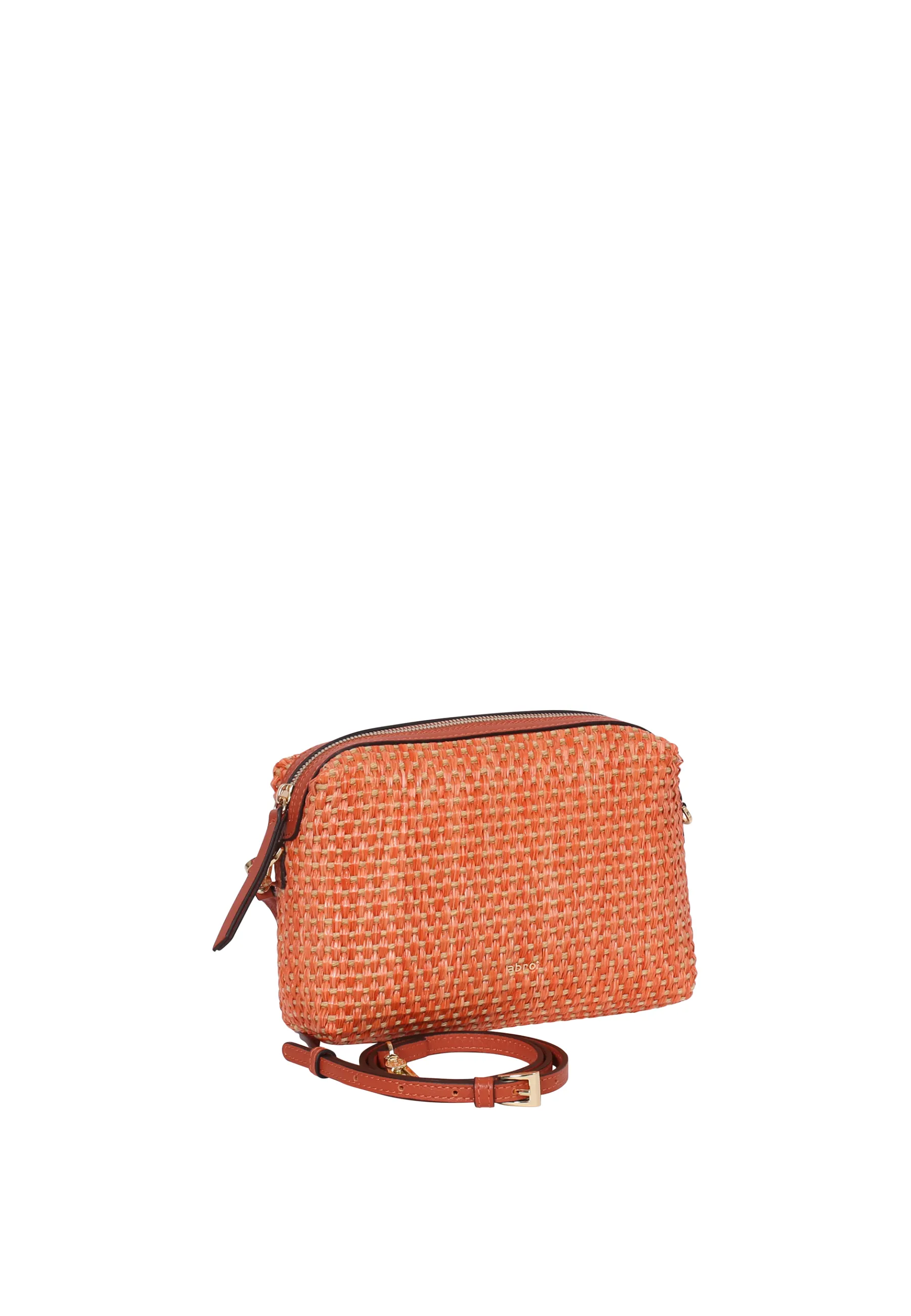 Fashion Umhängetasche KAIA Stoff Raffia cestino orange Umhängetaschen