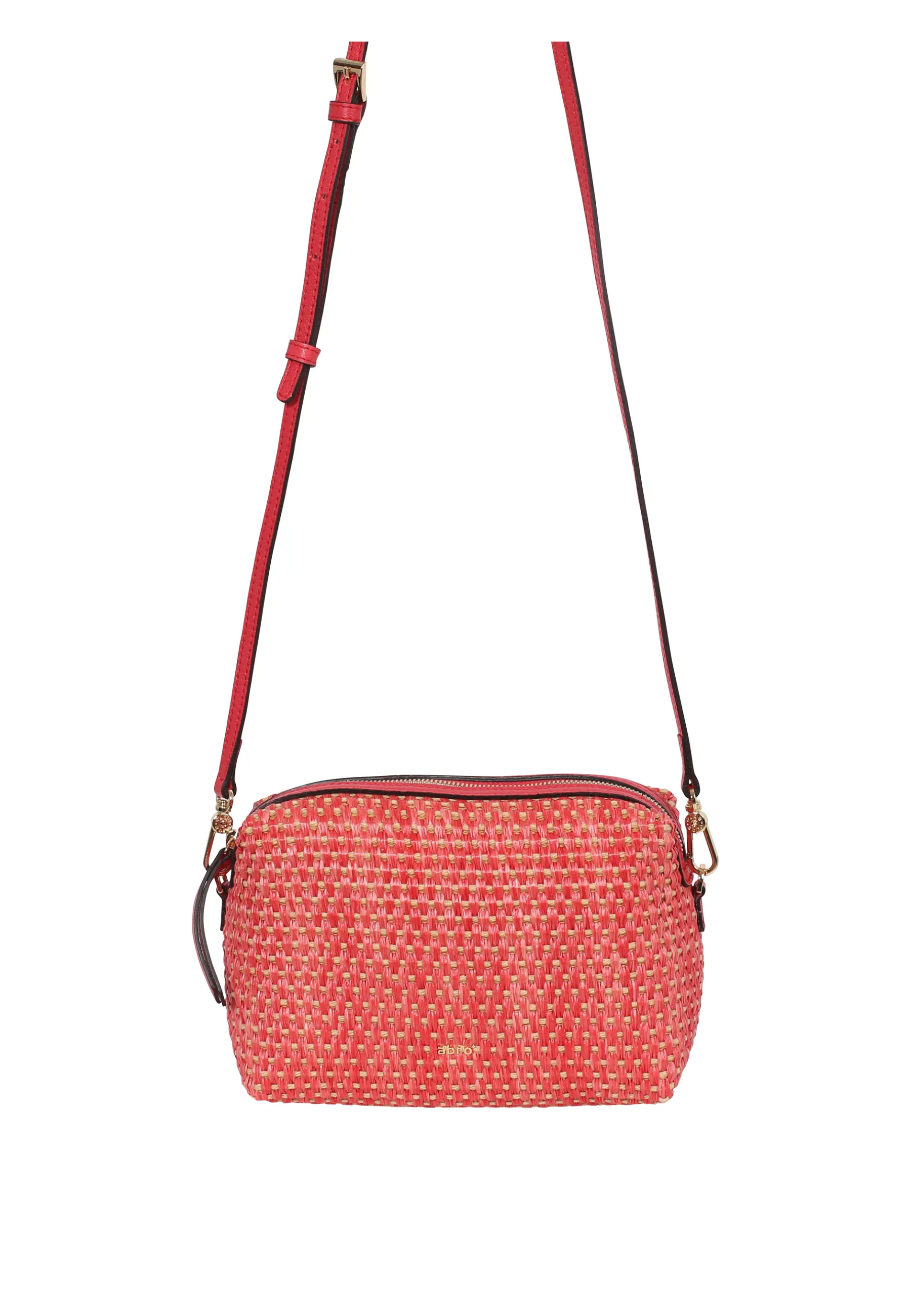 Online Umhängetasche KAIA Stoff Raffia cestino poppy-red Umhängetaschen