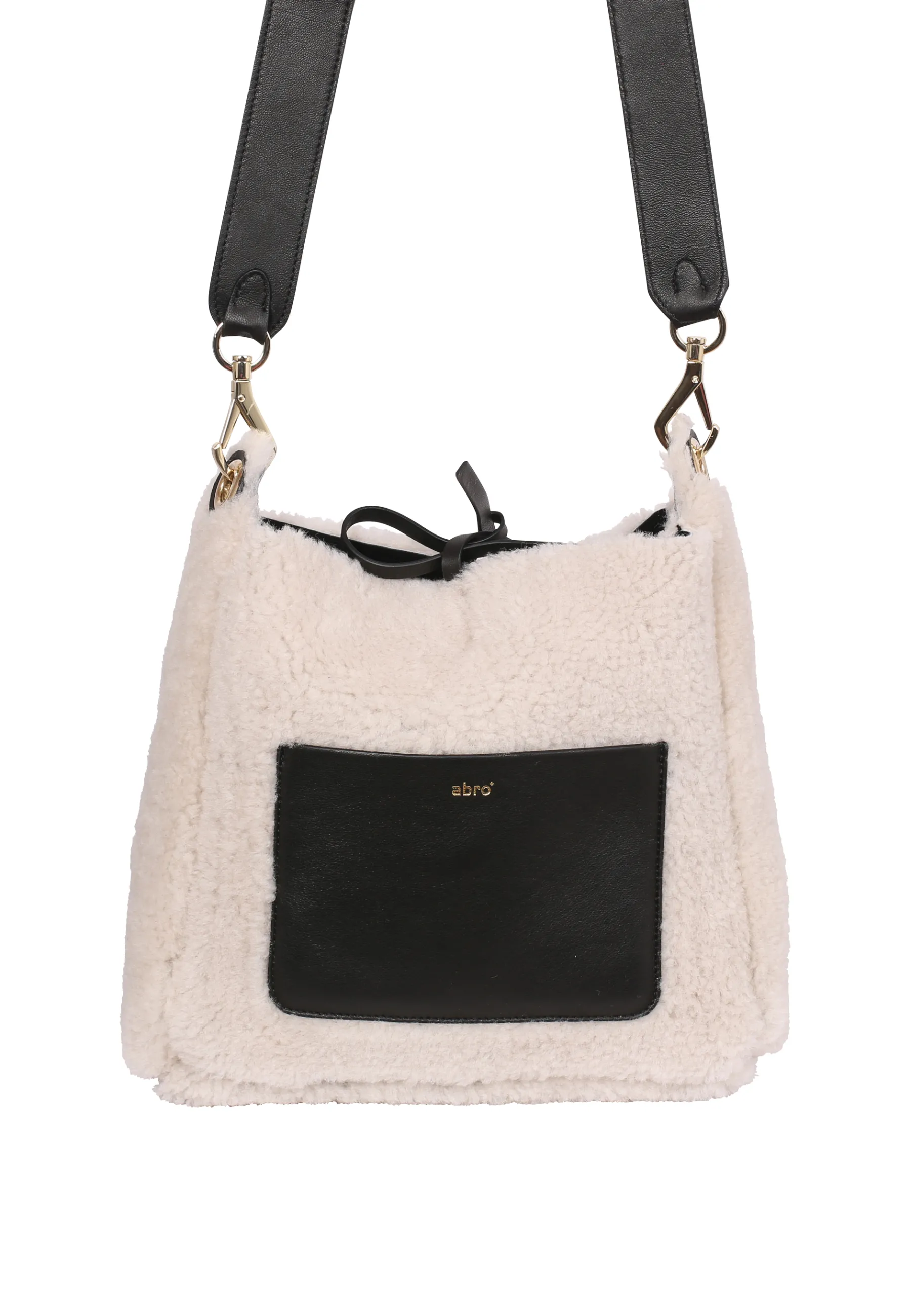 Best Umhängetasche RAQUEL small Leder Shearling reversible Umhängetaschen